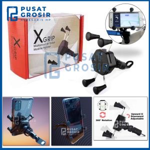 Holder Spion Motor HM17 HM-17 XGRIP Phone Stand handphone senderan dudukan hape alat penyangga hp - PUSAT GROSIR AKSESORIS