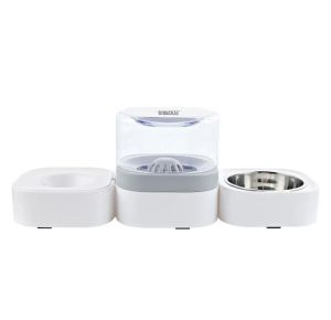 Automatic Pet Water Feeder with Filter Non-Electric Flowing Dispenser Double Bowls for Cats & Dogs Filtered Fresh Water Eco-Friendly Design