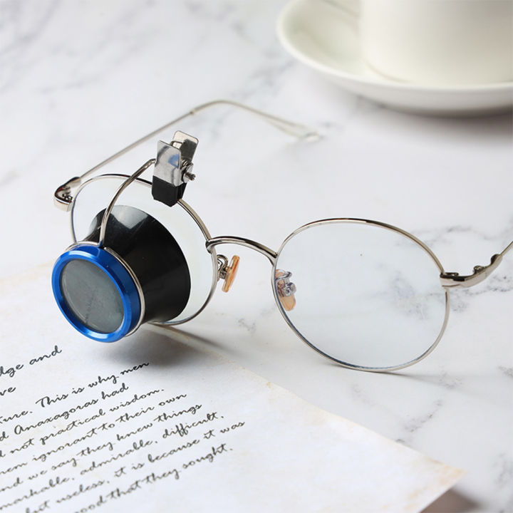 2 Stks Clip op Lenzenvloeistof Vergrootglas 10x, High Definition Lens met Handsfree Ontwerp, voor Horlogereparatie, Elektronische Reparatie, Lassen van Micro-onderdelen