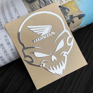 Honda Motorcycle Metal Sticker Honda Logo Skull Badge Wings Decal Helmet Decoration Sticker for All HONDA Motorcycle Tuning Kits