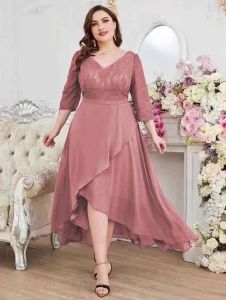 #928 FASHION CASUAL MAXI DRESS LACE PLUS SIZE FOR WOMEN FIT TO XL