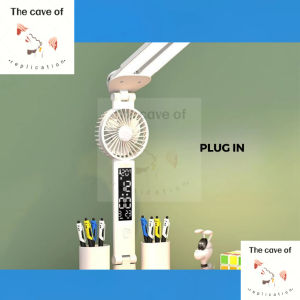 Desk Lamp Table Lamp 3 Color Dimming Lamp Desk Light Bedroom Lamp Eye Protection Light with Fan Work And Study Light
