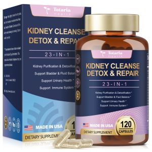 Totaria Advanced Kidney Cleanse Complex - Cranberry Extract Formula for Complete Urinary Tract Detox Bladder Health & Kidney Function Support
