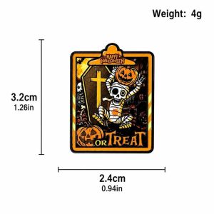 JAYQQ Phụ kiện ba lô Huy hiệu Halloween Hợp  kẽm Sáng tạo Trâm cài hình bí ngô đầu lâu Rùng rợn Kinh hoàng Huy hiệu  loại Đồ trang trí Halloween