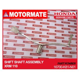 HONDA GENUINE PARTS SHIFT SHAFT ASSEMBLY XRM 110 PART# 24701-KEV-900