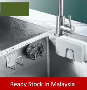[Value Buy] Kitchen Sink Adhesive Sponge Holder 304 Stainless Steel / Pemegang Besi Tahan Karat Sponge Pencuci Basin Sinki Dapur 304不锈钢海绵置物