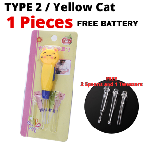 LED Light Ear Pick Soft Baby Ear Wax Pick Remover Cleaner Tool Pengorek Telinga Lampu LED 婴儿宝宝挖耳朵清洁带灯 耳勺清洁工具