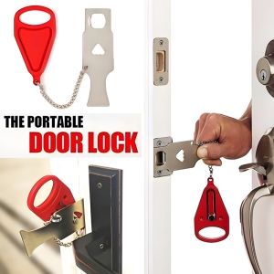 Portable Door Lock Security Anti-Theft Lock Travel Door Lock Home Security for House Apartment Travel Dorm