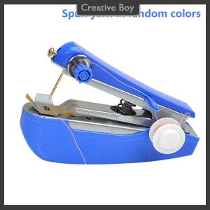 [Creative] 1 Set Mini Sewing Machine Fast Stitch Labor-saving Fabric Clothes Sewing Tools Handheld Portable Mini Manual Sewing Machine