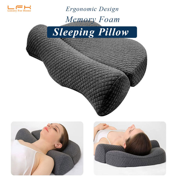 Cervical Pillows for Neck Shoulder Pain Relief Ergonomic Orthopedic Bed Pillows for Sleeping Memory Foam Contour Pillows with Removable Cover Lazada PH