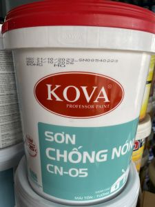 Sơn Chống nóng KOVA CT-04 Chính Hãng (4.5 lít - 18lít). Giảm nhiệt độ bề mặt tiếp xúc trực tiếp với nắng từ 8-25 độ C
