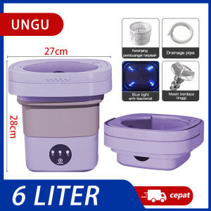 WuLitt Mesin cuci mini Portable Otomatis 6L 8L 12L Pembersihan dalam Sterilisasi Cahaya Biru L8311528788