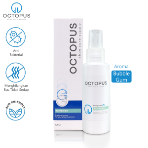 Octopus shoe cleaner Refresher parfum Penghilang Bau Sepatu 100 ML Apple Scent | pewangi Pengharum Sepatu Topi Helm anti bau anti bakteri REF100ML-0001