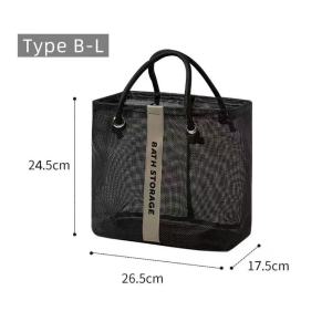 ถุงตาข่าย ถุงพับได้ กระเป๋าอาบน้ำ ตะกร้าอาบน้ำ กลวงออก พับเก็บได้ นํากลับมาใช้ใหม่ Cutie world