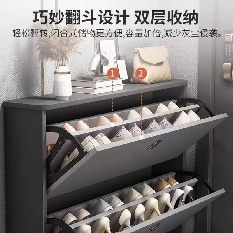 Z2Zs Nordic Flip Shoe Cabinet /Family Storage Shoe Cabinet/Shoe