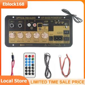 BT Amplifier Board with Optical Audio AMP USB FM Radio TF Player Audio Amplifier Board Digital Subwoofer for Home Car