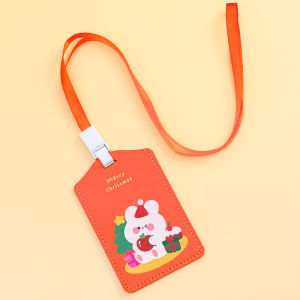 *CLEARANCE* Cute Cartoons Merry Christmas ID Name Card Holder Tag Lanyard String School Office Use Xmas Gift Ideas