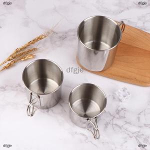 [COD] dfgje 1PC thép không gỉ gấp xử lý Cup xách tay Carabiner cup ngoài trời cắm trại cup Đối với trang chủ ngoài trời cắm trại phụ kiện