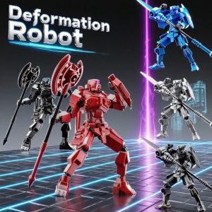 Justice Shield Lucky Movable 13 Action Figure 3D Printing Model Skeleton Robot Joints Assembly Toys