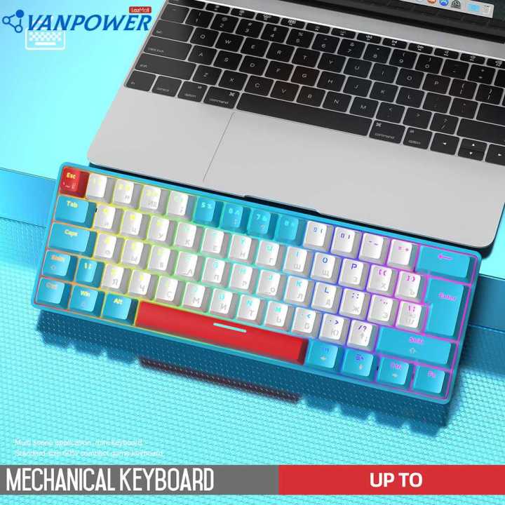 T60 62 Keys Mechanical Keyboard Keycaps Set for Gamer Laptop PC Hot ...