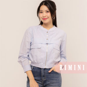 RIMINI - Atasan Wanita Double Pocket Lengan Panjang Size XS-XL - Thalia Jacket CC30085