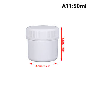 Fantic 1pcs 30-1000ml White Black Plastic Jar Mask Jar Cream Jar Food Storage Tank Cosmetic Empty Container Makeup Box