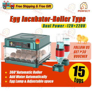 220V/12V DUAL POWER 130 Green Eggs Fully Automatic Digital Incubator Chicken Poultry Hatcher Temperature Control egg tray Incubator egg incubator Duck Goose Quail Birds Brooder Digital Humidity Temperature Control Hatching machine incubator