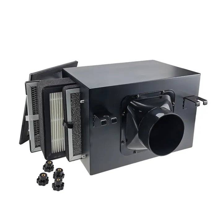 Fresh Air Intake Inline Filter Box With Pre-Filter, Activated Carbon ...