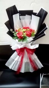 Bó hoa hồng sáp thơm mẫu mới phom to ms05Đ