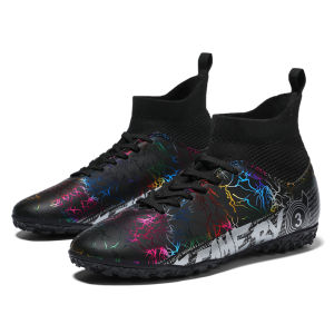 RUCHI New Size 31-48 Men Soccer Shoes Sneakers Cleats Professional Football Boots Kids Futsal Football Shoes for Boys Girl