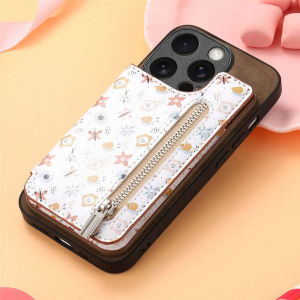 Colorful Wallet Case For OPPO Reno 12 11 11F 10 8T 8Z 7Z 8 7 6Z 5 5K Pro Plus 5G RFID Function Zipper Card Holders Phone Cover