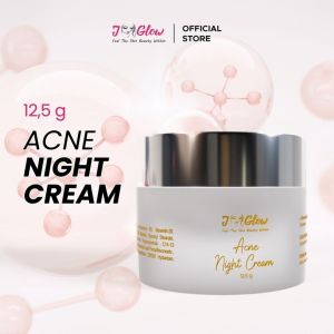 Jglow J glow Skincare NIGHT CREAM JNC BPOM Radiance Spotless DNA Salmon KRIM MALAM Perawatan Pemutih Kecantikan Korea Glowing Wanita Super Whitening Flek Acne Acne Premium Ampuh Untuk Jerawat Mencerahkan Kulit Wajah Muka Sensitif
