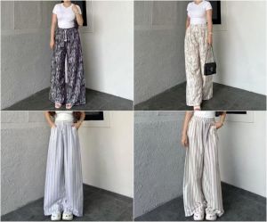 Kemeja wanita salur crinkle candy lengan panjang 7/8 jumbo ld120 terlaris 2024