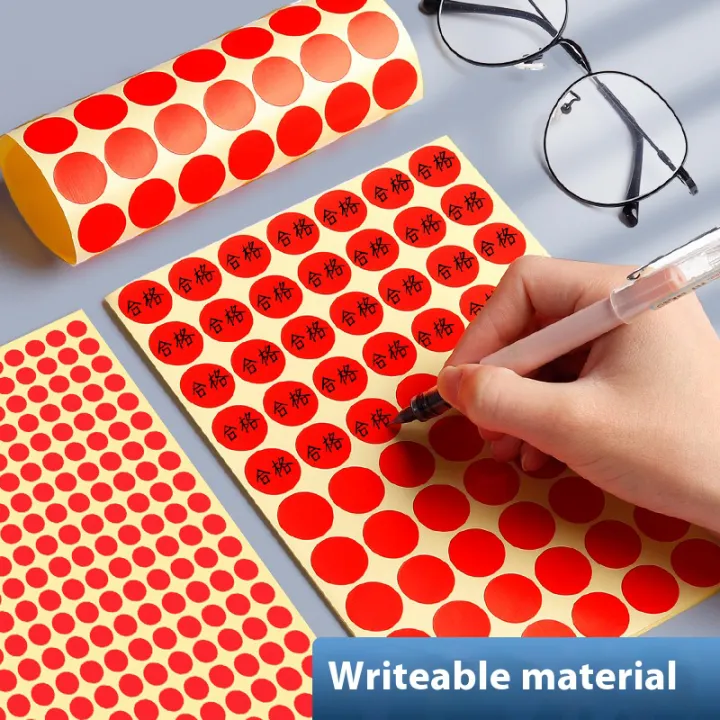 Self Adhesive Dot Label Stickers 10 Sheets Round Colored Dot Stickers ...
