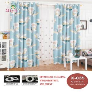 Curtina 140x210cm Ring Curtain Design Curtain For Window Curtains For Room Aesthetic X-Series 1PCS