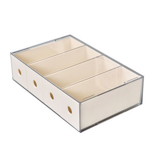 Hicus Acrylic tabletops glasses sunglasses organizer drawer divider dustproof stackable Desk organizer storage