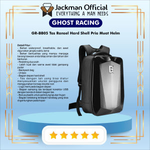 GHOST RACING GR-BB05 - Tas Ransel Hard Shell Pria Muat Helm