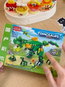 6 in1 Building Blocks SWAT Engineering Vehicle & Dinosaur Model Kit Education STEM Toy for Kids