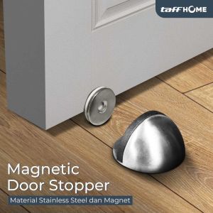 Magnet Penahan Pengganjal Pintu Magnetic Door Stopper Stainless Steel