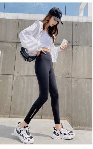 กางเกงเลคกิ้ง เอวสูง ผ้ายืดมากๆ ใส่สบาย ช่วยพรางหุ่น พร้อมส่งในไทย