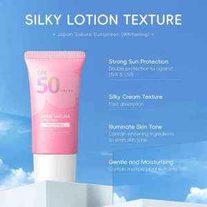 LAIKOU Japan Sakura Face Sunscreen SPF50 Sunblock UV Ray Sun Protection Suncream PA+++ 50g