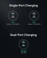 Aukey CC-Y23 Enduro Dual 65W 2-Port Car Charger For Laptop & Mobile (24 Months Warranty). 