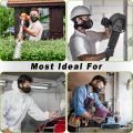 BASE CAMP M Plus Dust Mask, Breathable Reusable Face Mask with 6 Activated Carbon Filters for Woodworking Construction Mowing Grinding (Modern1). 