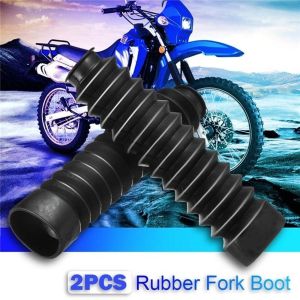 MIIQNUS Phổ thông Cao su Gaiters Gators Chống bụi Nắp phuộc trước xe máy Chống bụi chống sốc Nắp chống bụi giảm chấn Nắp khởi động phuộc trước