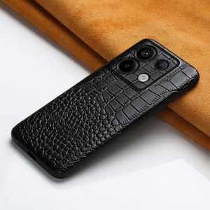 LANGSIDI Genuine Cowhide Leather Phone Case for Xiaomi Poco X6 X7 Pro Redmi Note 14 13 Pro + Plus 5G Mi 14 Ultra 13T 14T Pro Back Cover Luxury Shockproof Cover Anti-Slip Shock-Absorbent Handmade Original Factory