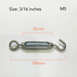 Taiwan Turnbuckle Hook and Eye Wire Rope Tensioner