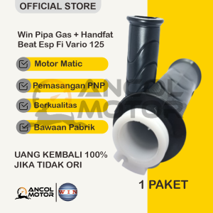 Win Pipa Gas + Handfat Beat Fi Esp Vario Techno 125 Selongsong Plastik Motor Matic