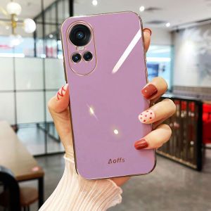 Phone Case OPPO Reno10 Pro Reno10 Reno10 Pro+ 5G New 2023 Luxury Macaron Color Plated Design Shockproof Soft Rubber Casing OPPO Reno 10 Pro 5G Phone Cover