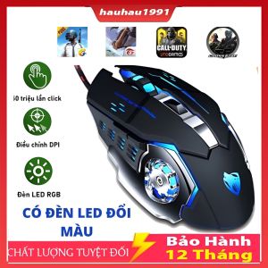 Chuột Không Dây Bluetooth Gaming Dùng Pin Sạc Click Không Gây Tiếng Ồn Chơi Game Cực Chất Bảo Hành 12 Tháng
