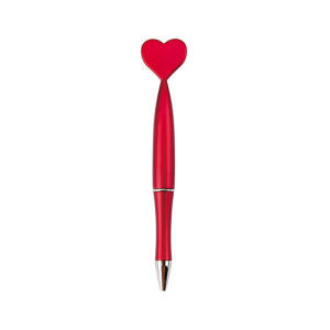 10Pcs Red Heart-Shaped Ballpoint Pens for Office Romantic Writing Wedding Signings ValentineS Day Gifts Student Stationery